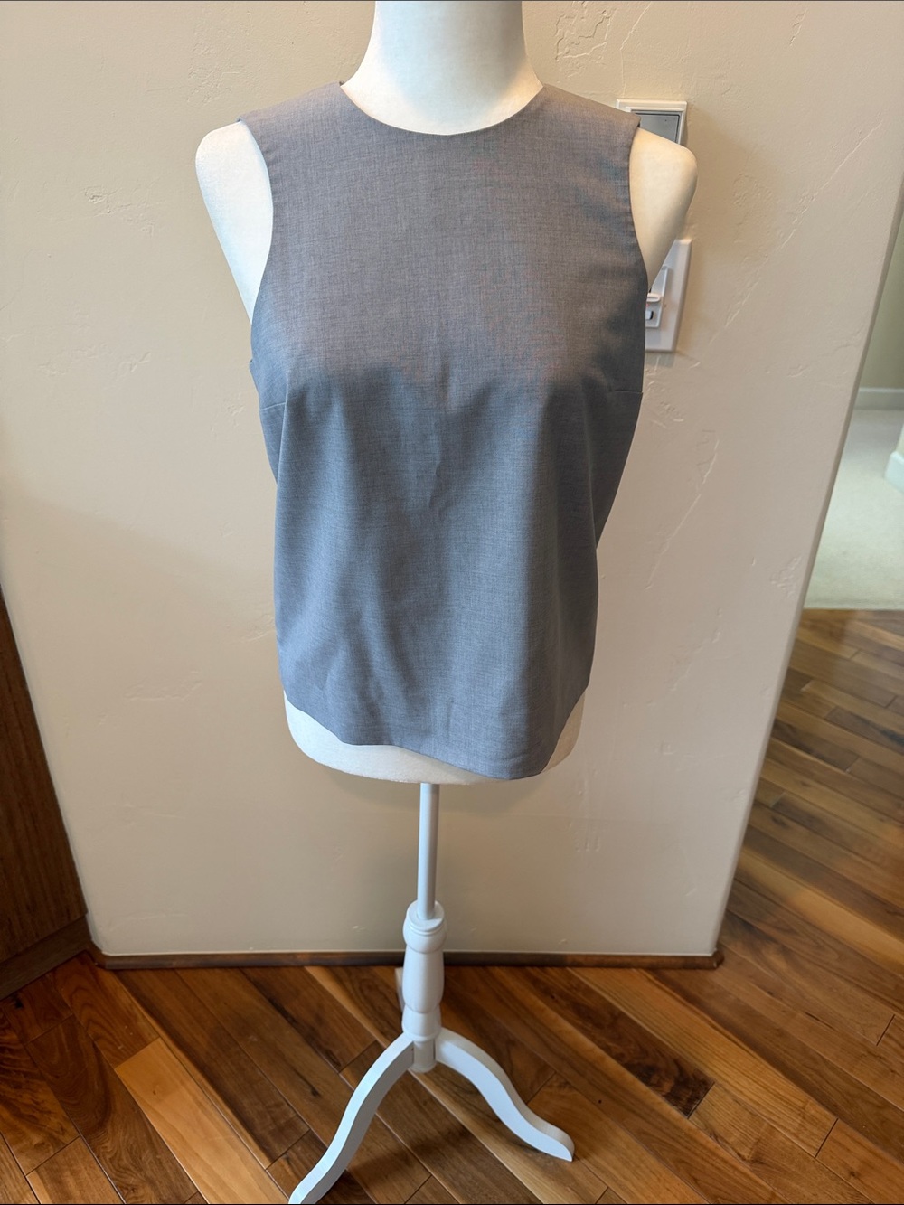 COS Sleeveless Crewneck Tank Top - Gray